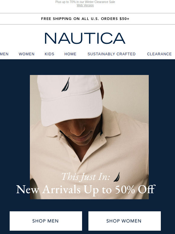 New Year, New Arrivals: Up to 50% off