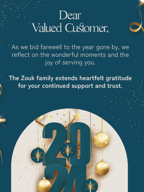 Cheers to a New Year of Joy and Prosperity from Zouk!