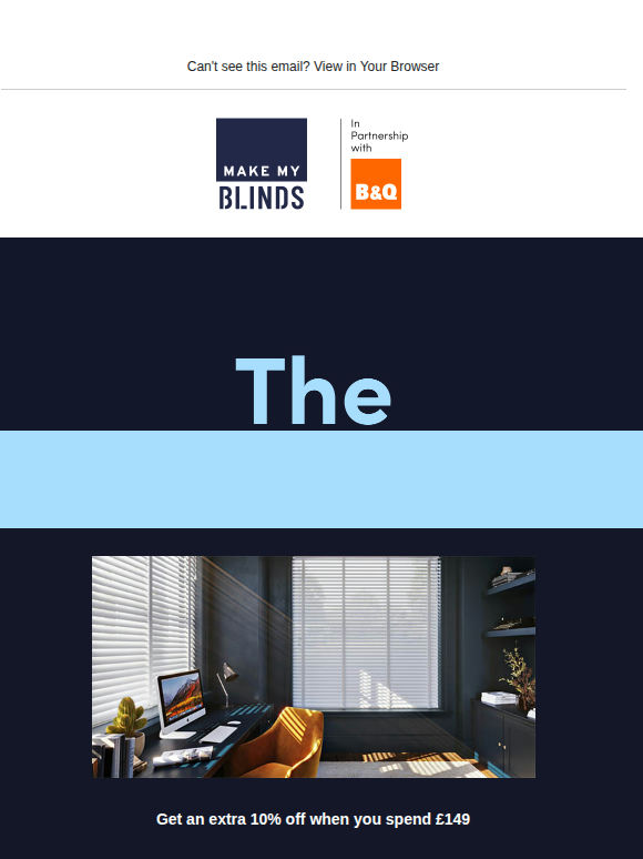 New year, new blinds - extra 10% off!