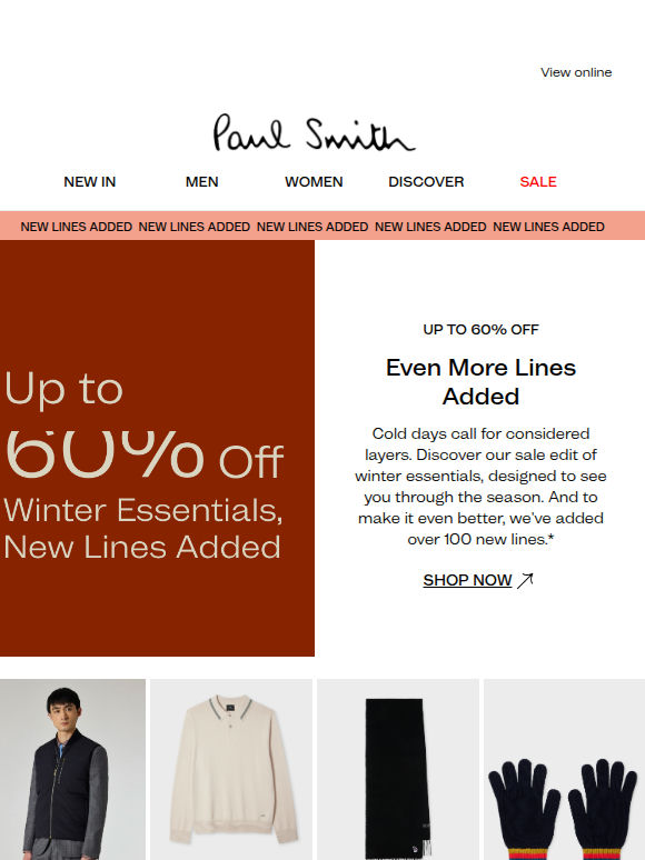 100+ Winter Lines Added - Up to 60% Off