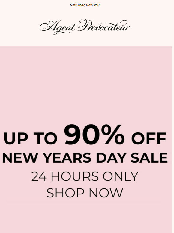 NYD Sale | Up To 90% Off Starts Now