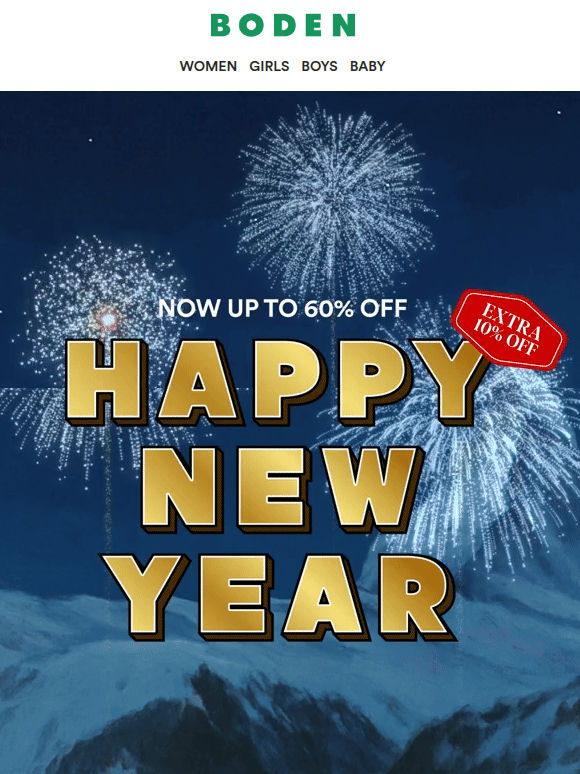 Celebrate with up to 60% off + an extra 10%