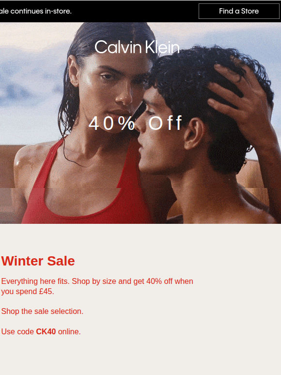 Winter Sale by Size