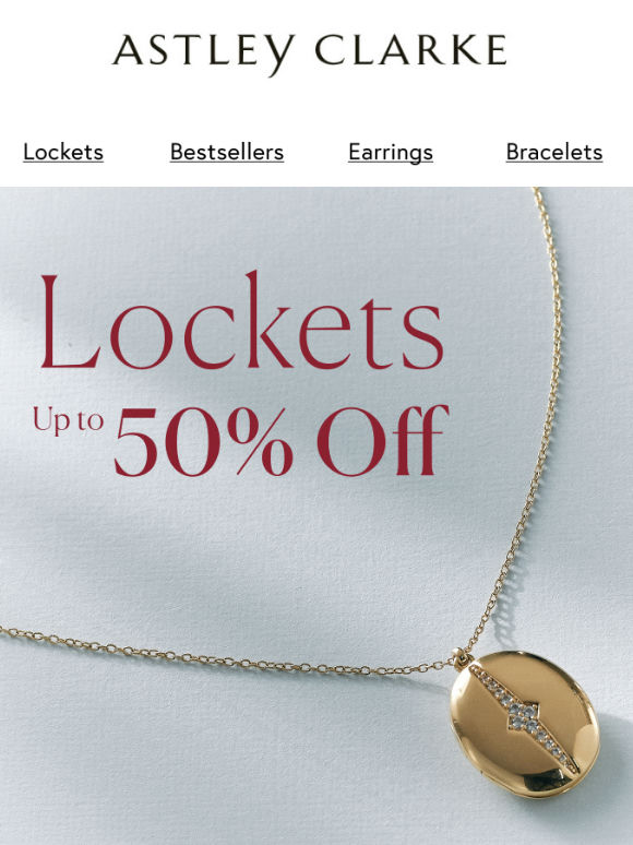 Up to 50% off Lockets
