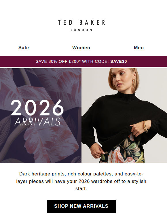 Happy New Year from Ted Baker