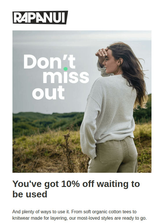 Get 10% off everything