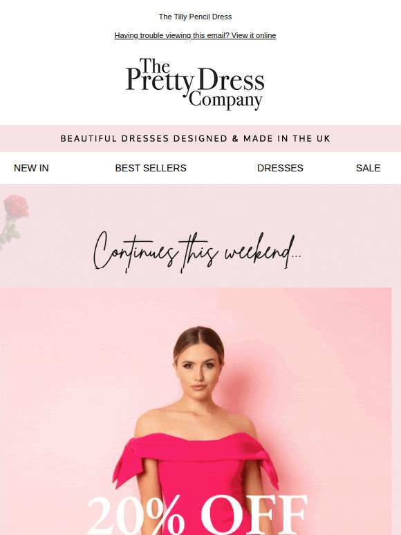 20% Off Continues, Bestseller Back in Stock, the perfect date night dress 💘