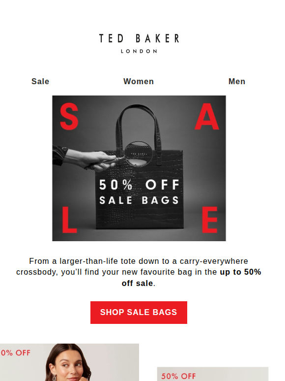 The Bag Update: Up to 50% Off