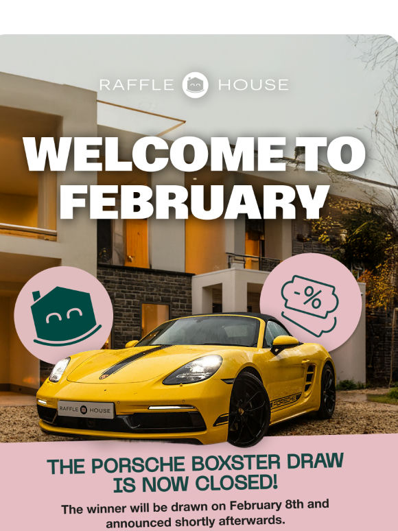 The Porsche Boxster Draw has closed!