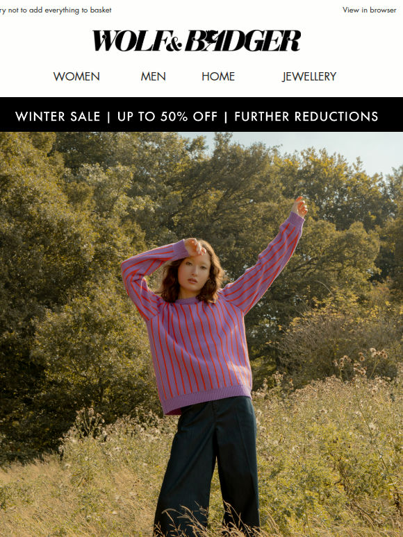 Up To 50% Off Your Size