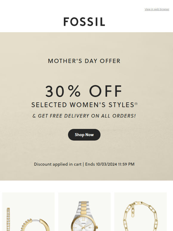 30% Off on Your Selection