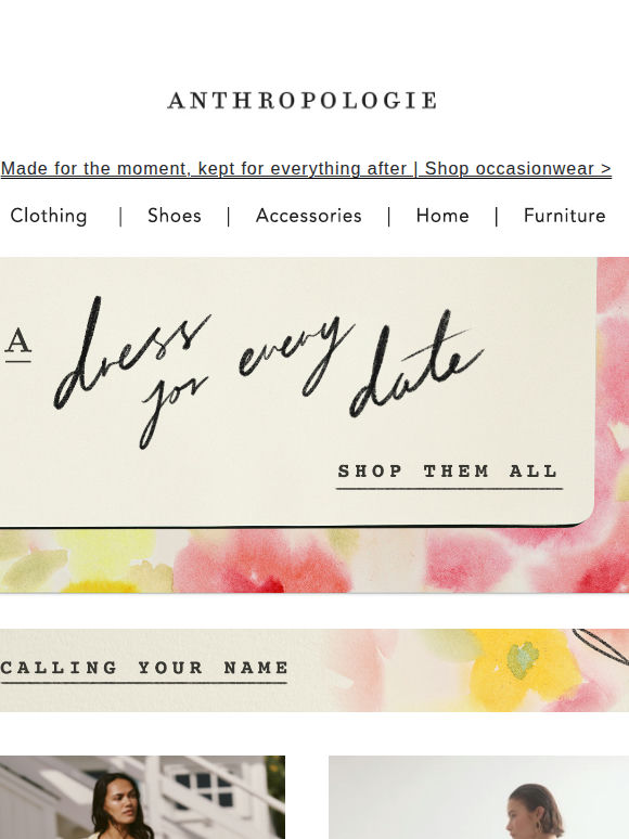 A most anticipated arrival. New dresses.