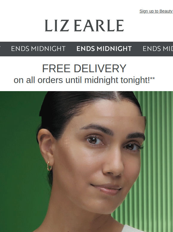 Your Delivery Fee? £0. Until Midnight.
