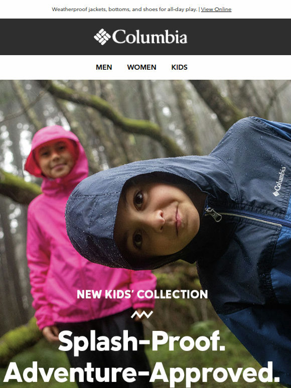New Kids' Collection: Splash‑proof ready ⛈️