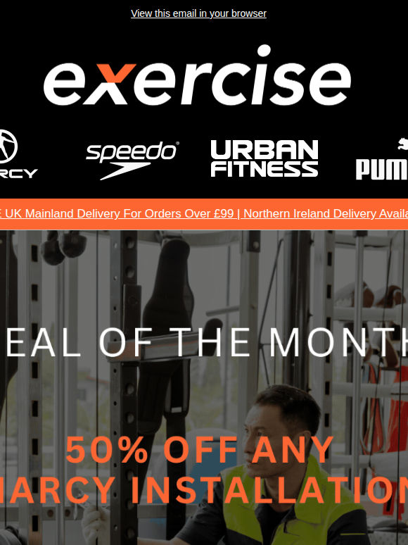 50% Off Installation and £300 off Marcy Gyms!