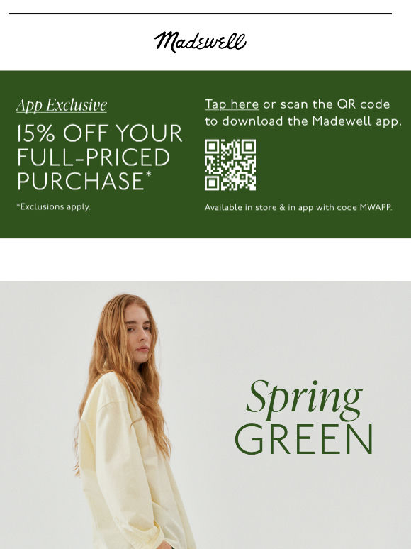 Spring is going green