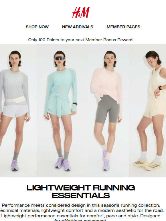 New Lightweight Running from H&M MOVE