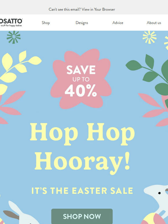 🐰Hop Hop Hooray! Save up to 40%