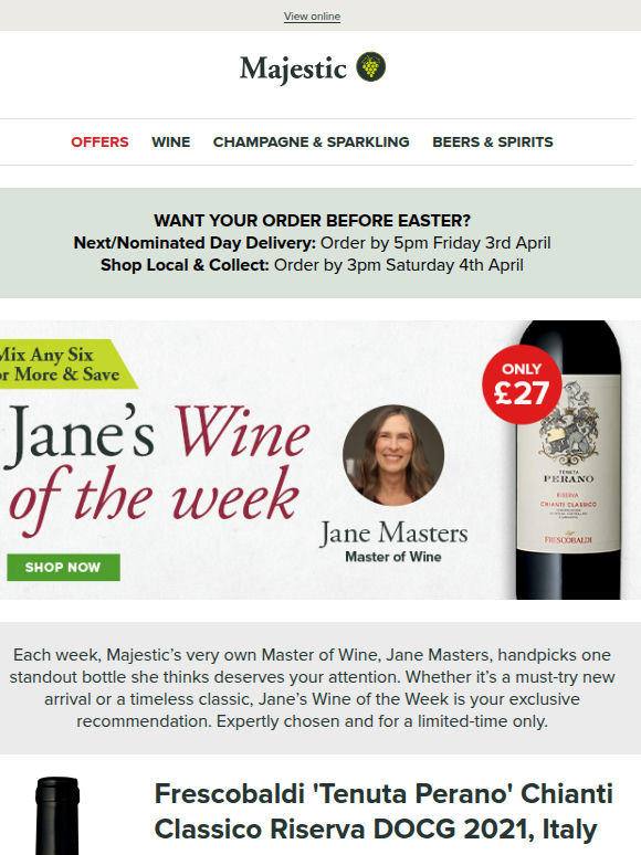 NEW Wine of the Week from our MW