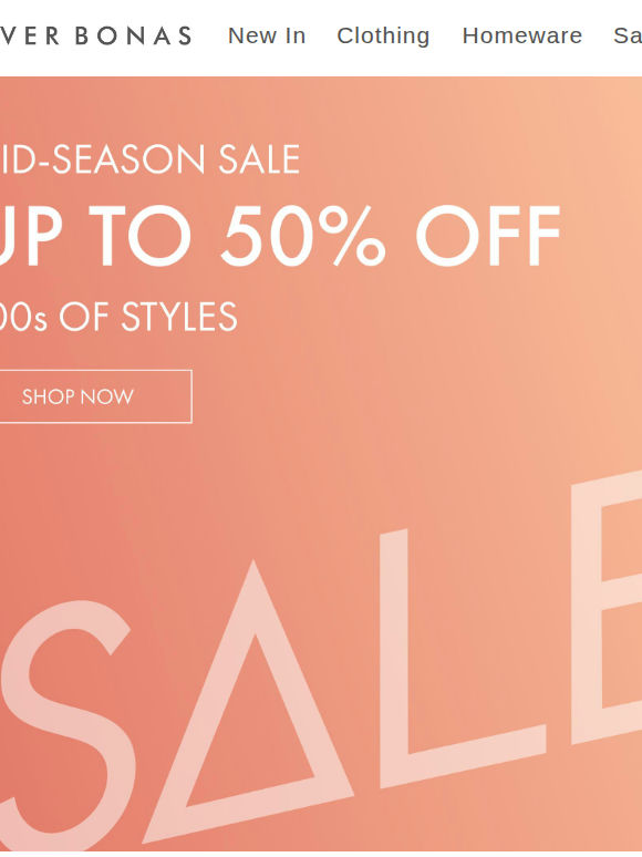 Sale now on | Up to 50% off