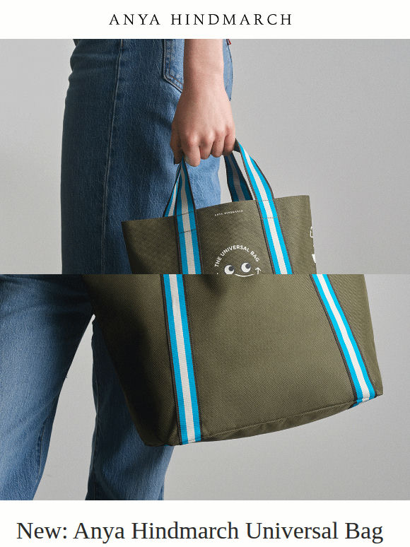New: the latest Anya Hindmarch Universal Bag