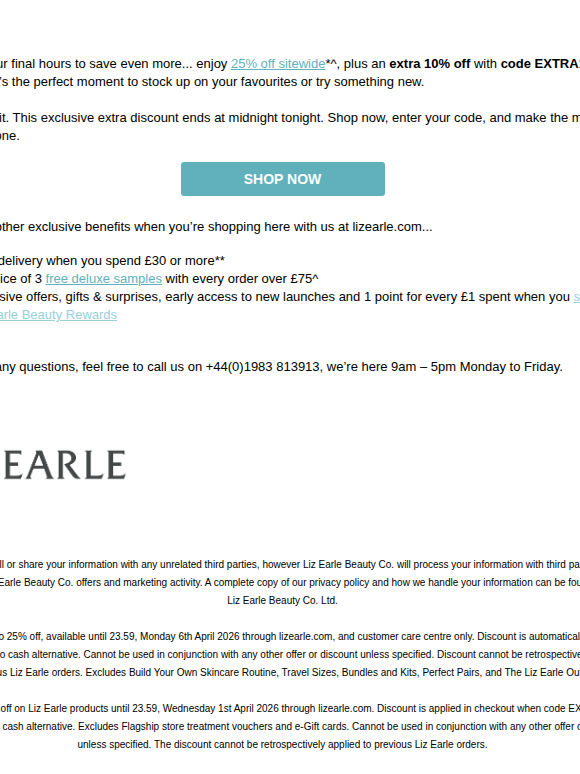 Last few hours! Don’t lose your extra savings