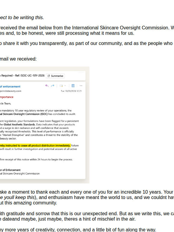 This could be the end of UpCircle