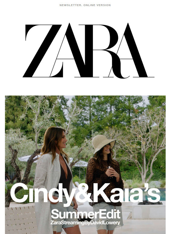 ZARA STREAMING – Cindy & Kaia's Summer Edit