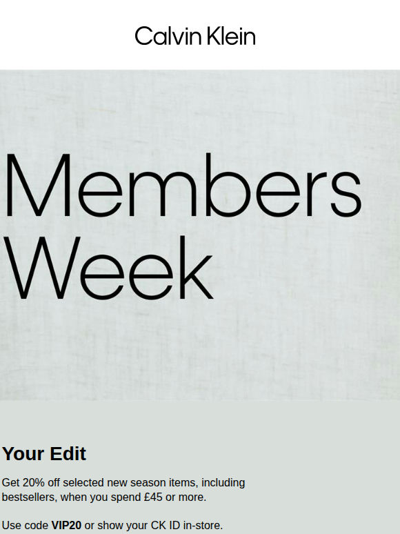 Members Week: Your Edit