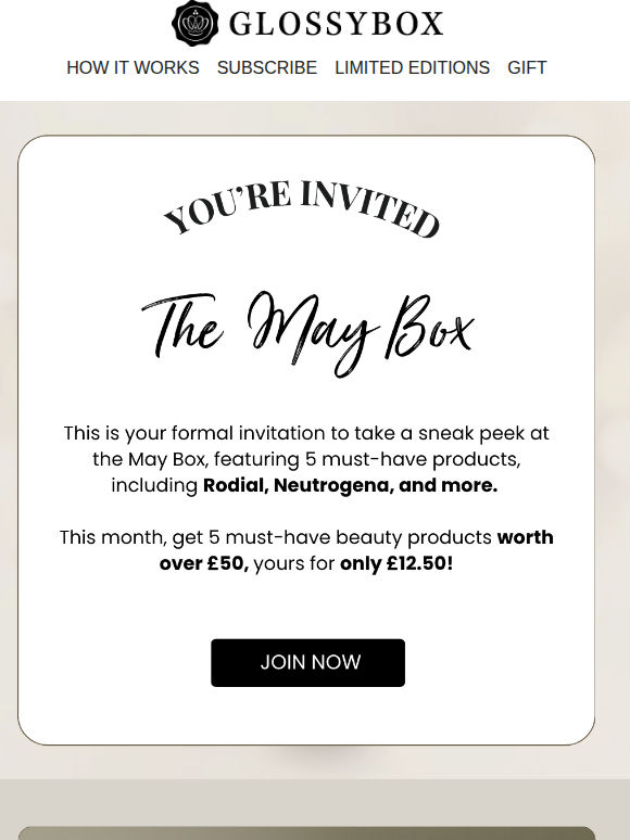 You're Formally Invited: Preview the May Box ✨