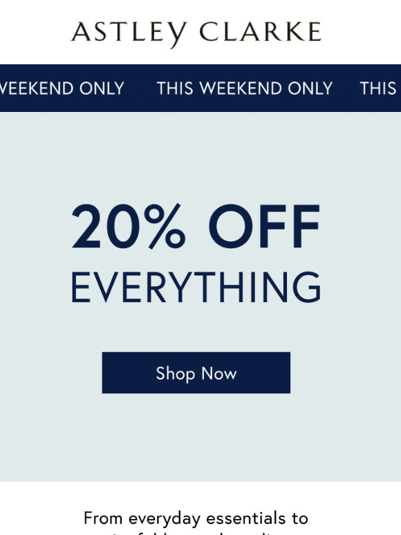 20% Off Everything