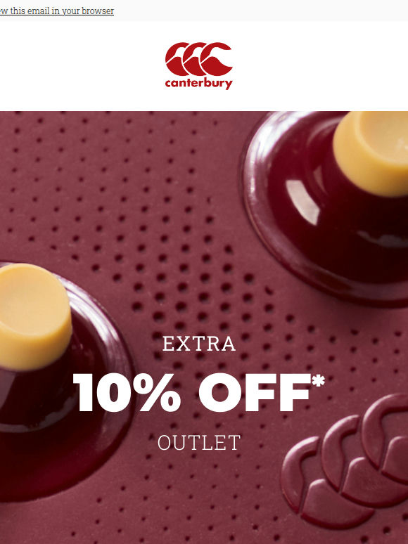Bag an extra 10% off Outlet.