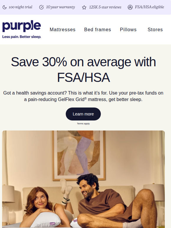 Better sleep for ~30% less
