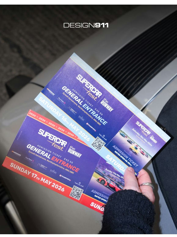 Sign Up to the premium Design911 Membership: Chance to Win Supercar Fest Tickets