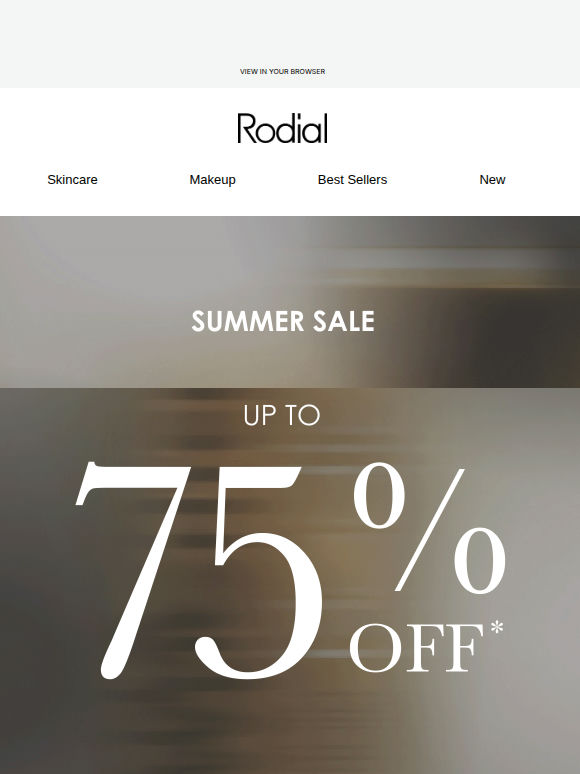 Summer Sale: Up to 75% Off
