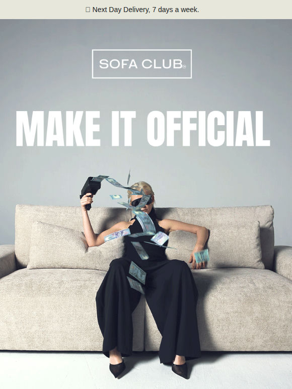 It’s giving new sofa.