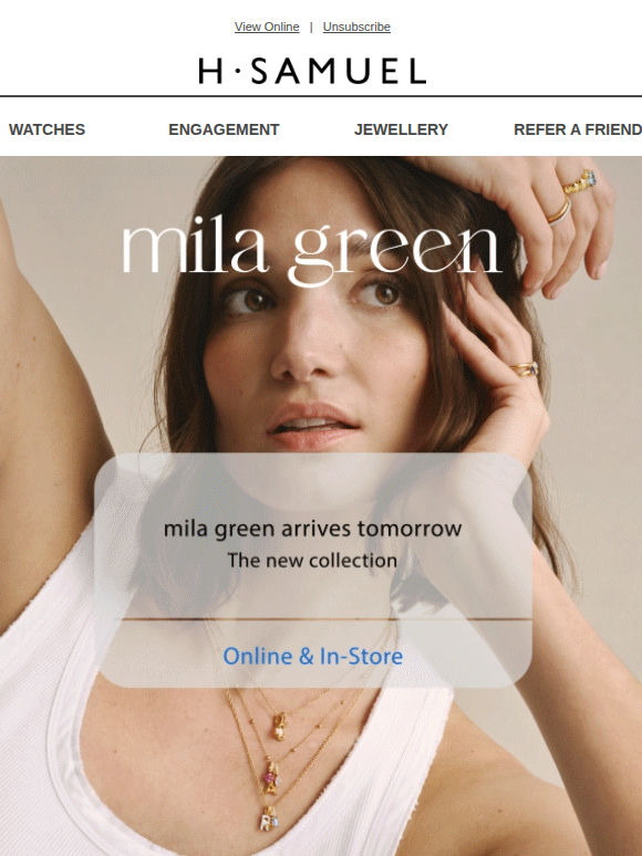 Coming tomorrow: mila green