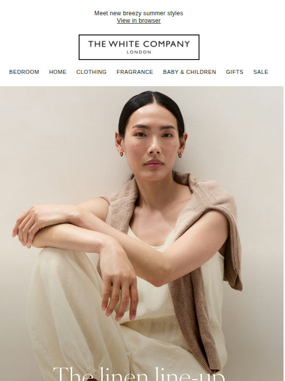 In a linen mood