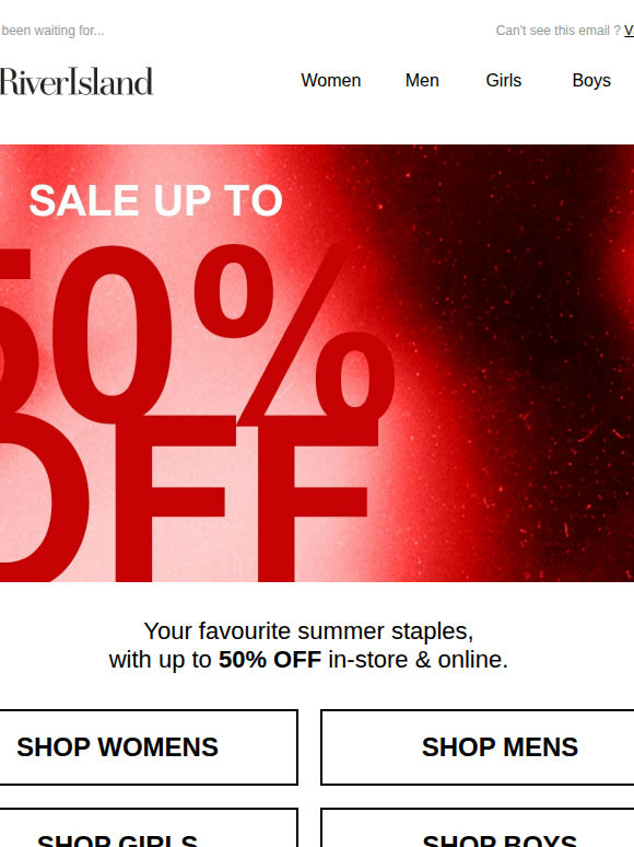 Sale now on | Up to 50% OFF