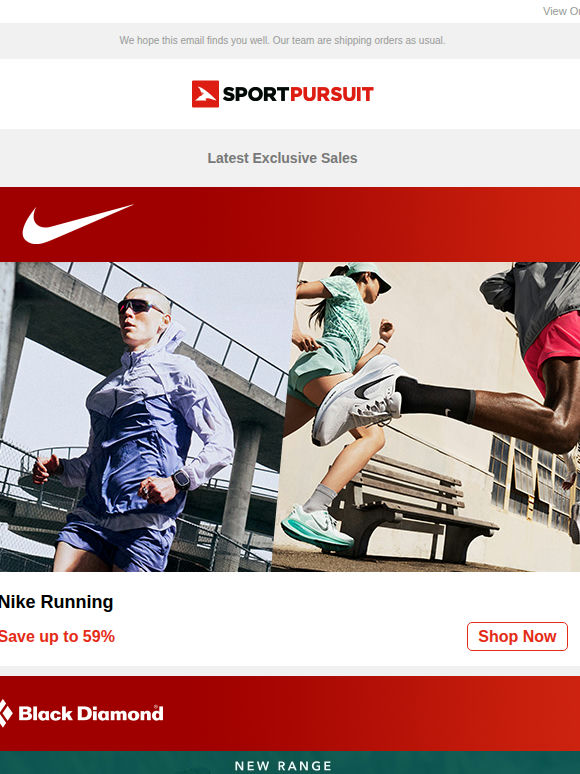 Nike Running | Black Diamond | Comfortfusse | Keen | Ortovox | Up to 68% Off!