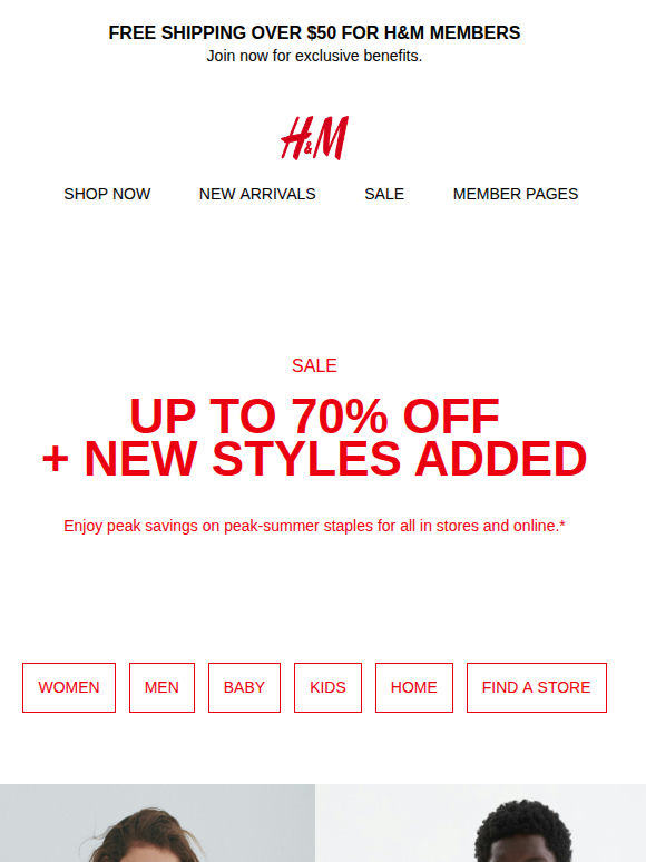 Sale is now up to 70% off + new styles added