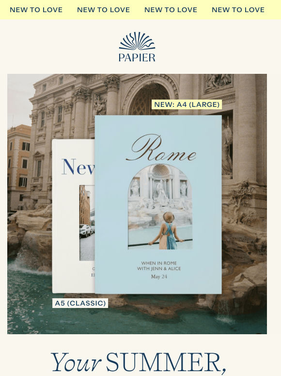 The A4 photo book just landed