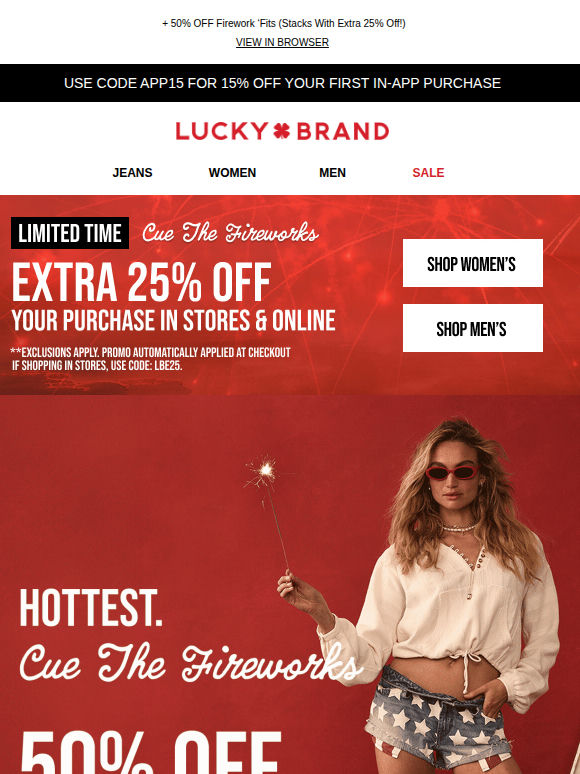 Take 25% Off In Stores & Online!