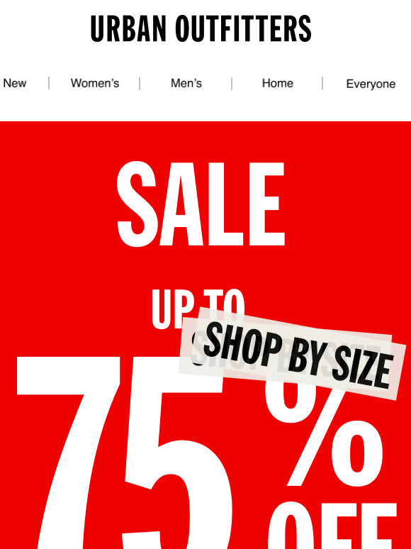 GO ON. IT’S UP TO 75% OFF 🔊