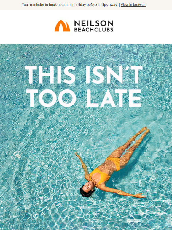 Don't let this summer slip away, from £759pp