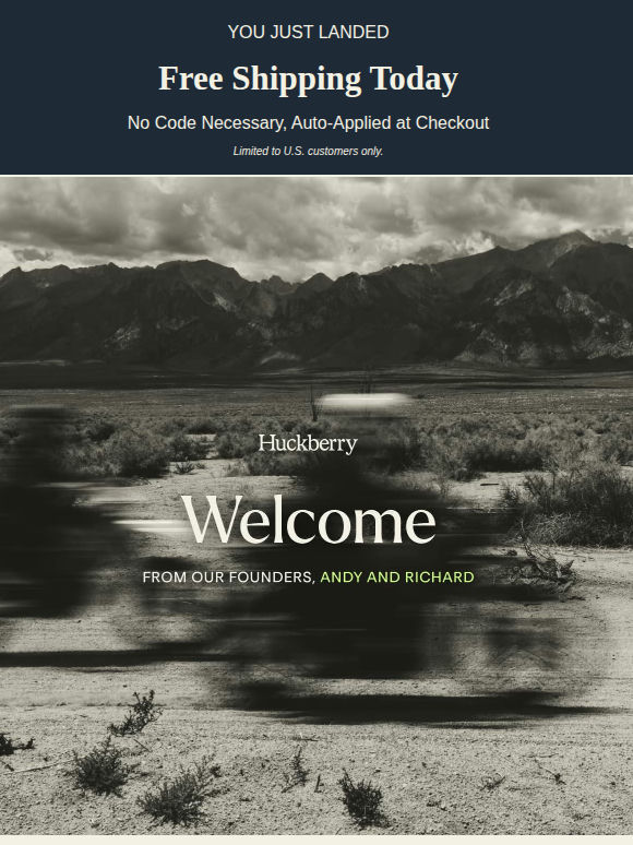 Welcome (and thank you) from our founders.
