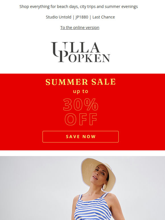 WOW! Get up to 30% off summer looks!