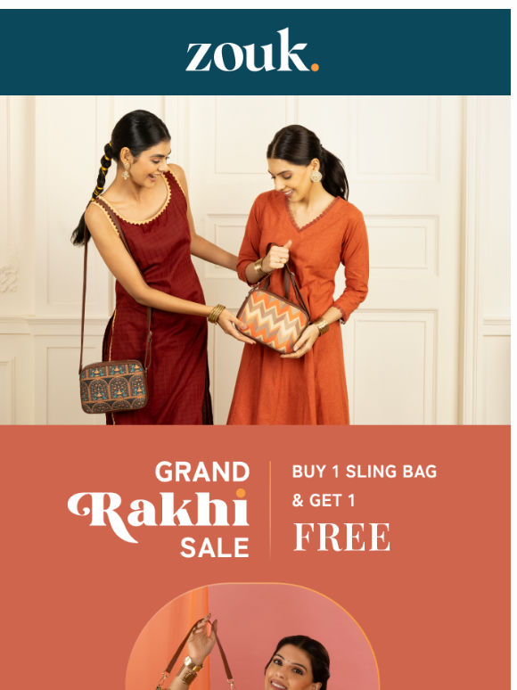 Discover the Perfect Rakhi Gifts: Buy 1 Sling Bag, Get 1 Free!