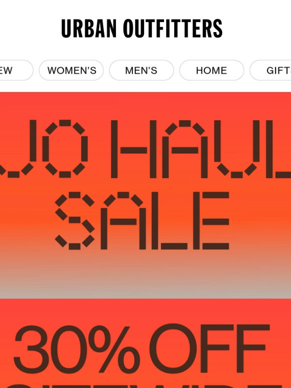 Fill up your cart and save 30% →