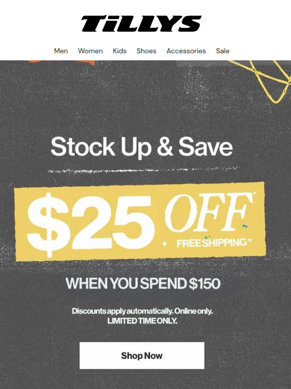 $25 Off + FREE Shipping 🤑 Limited Time!